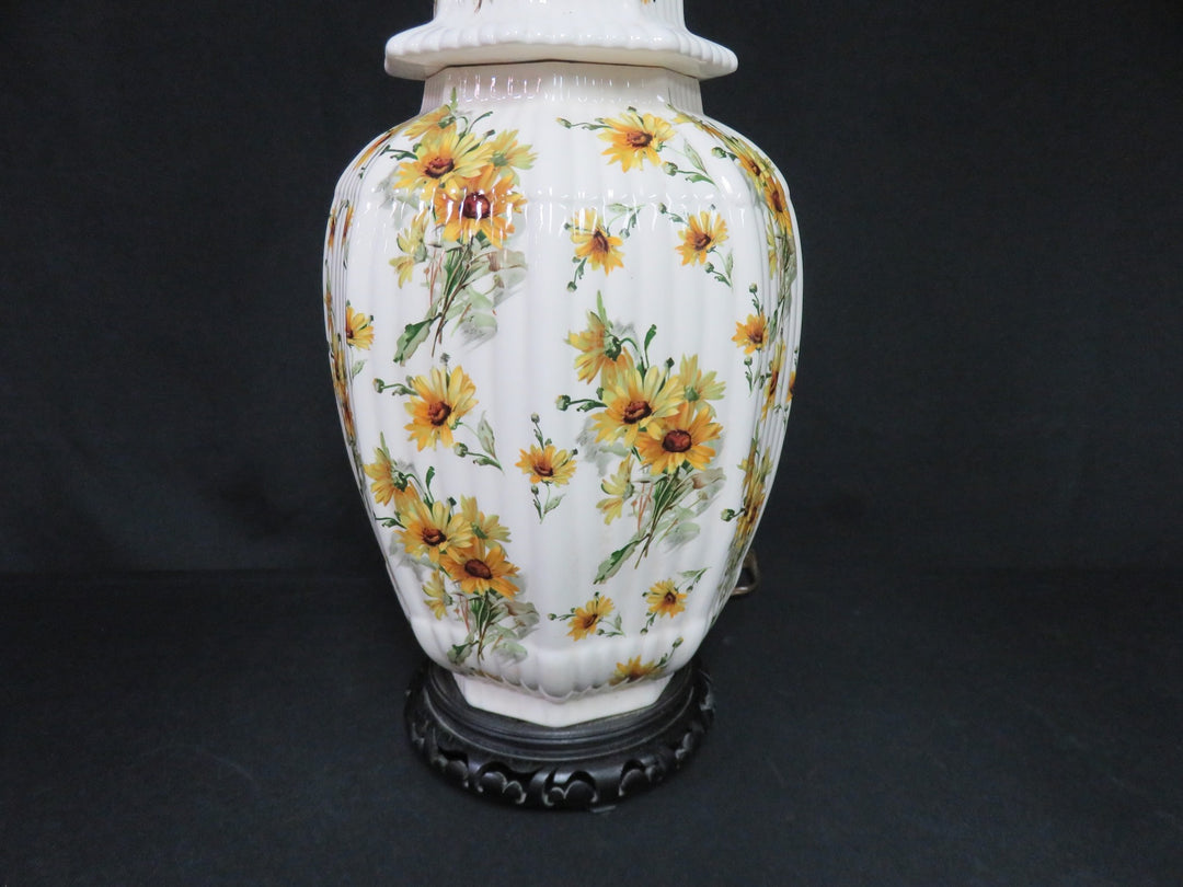Floral Ginger Jar Table Lamp