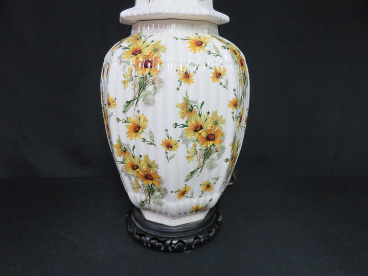 Floral Ginger Jar Table Lamp