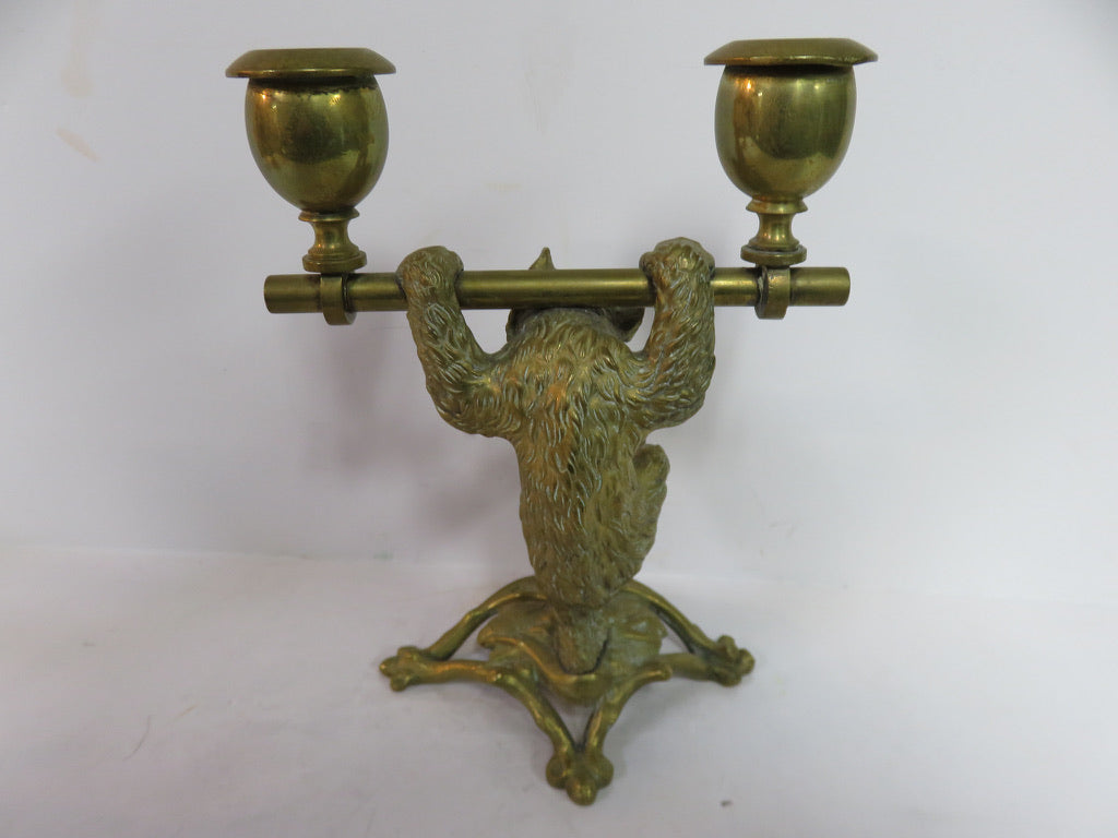 Unique Dancing Bear Candleholders
