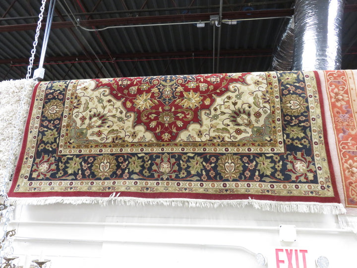 Square Tabriz Medallion Area Rug