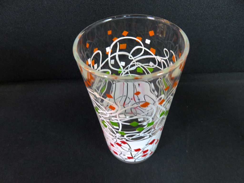Hazel Atlas MCM Confetti Glasses