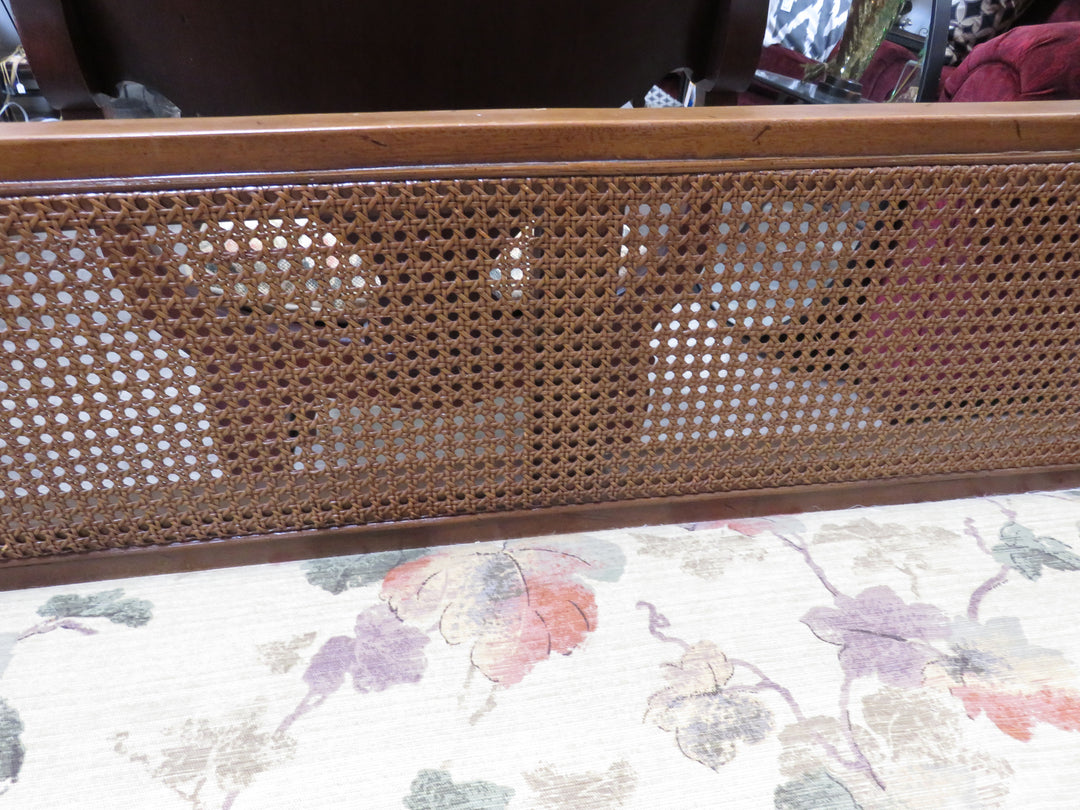 Hardwood Caned Bench