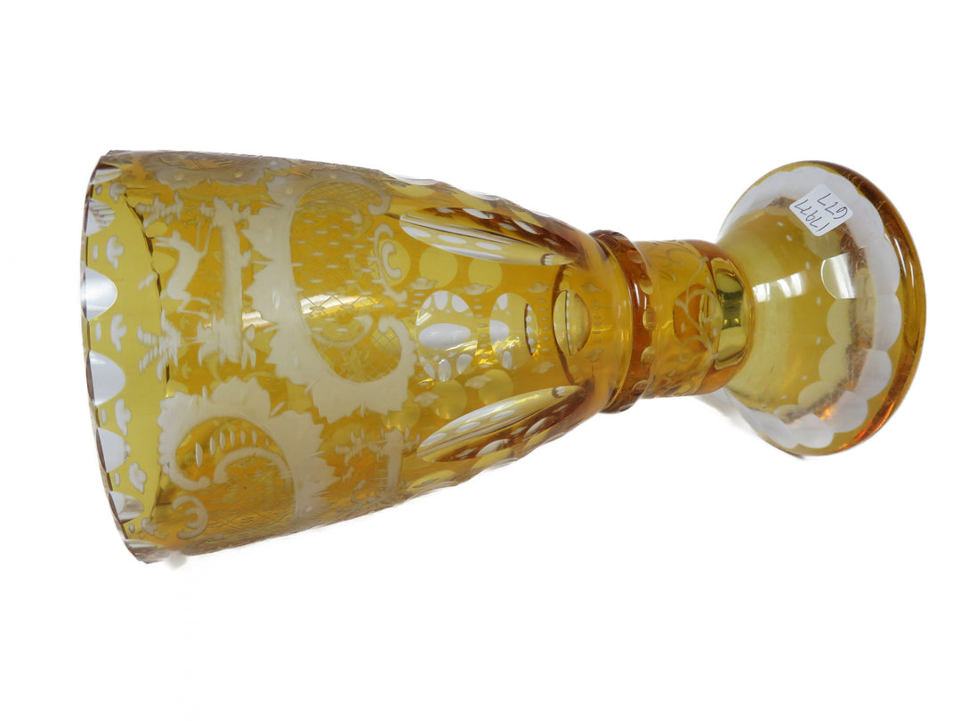 Bohemian Honey Amber Vase