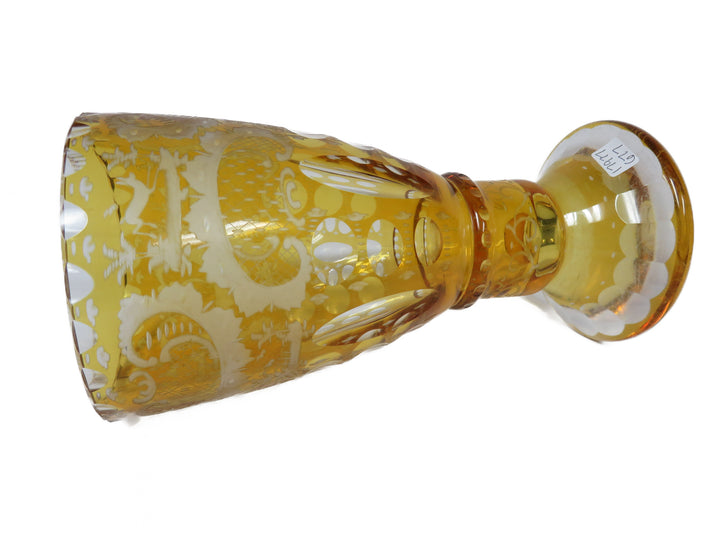 Bohemian Honey Amber Vase
