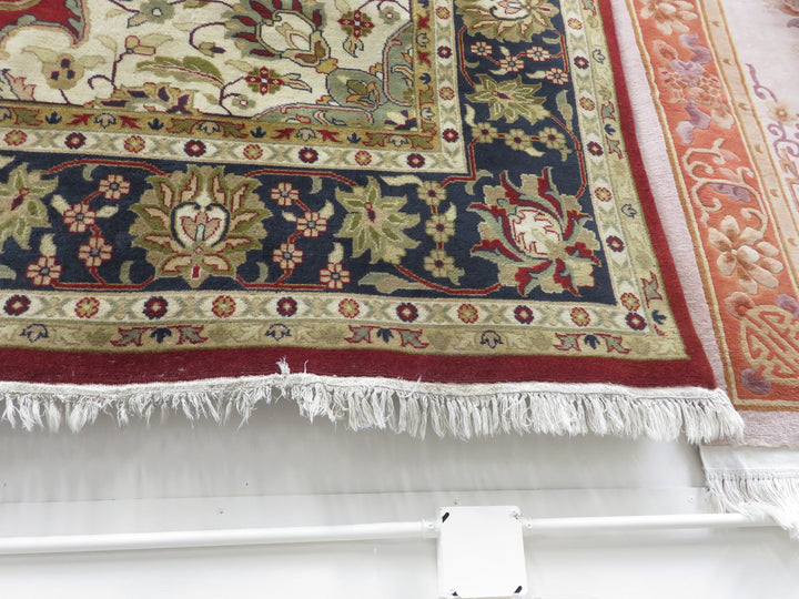 Square Tabriz Medallion Area Rug