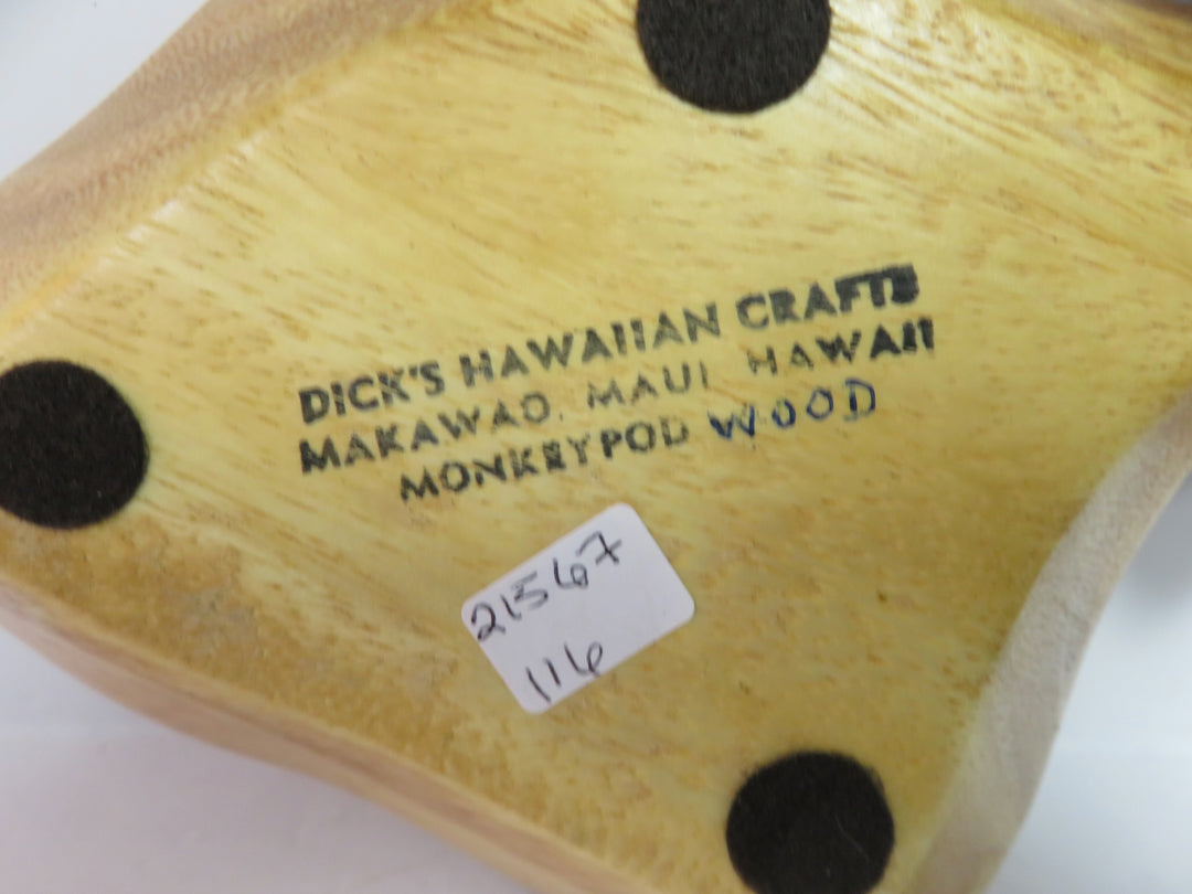 Monkey Pod Wood Divided Dish