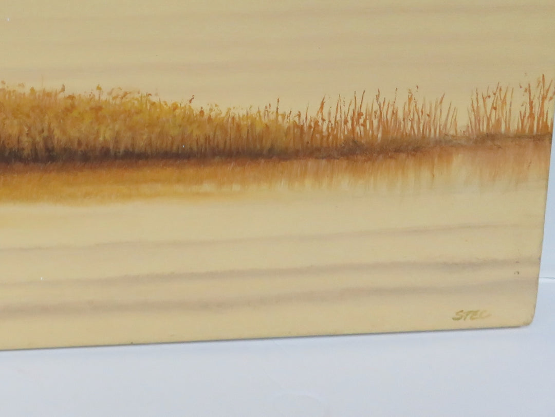 "Lakeside in Naples Yellow" Original Artwork