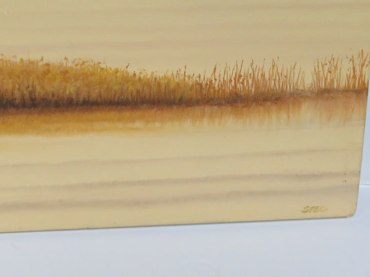 "Lakeside in Naples Yellow" Original Artwork
