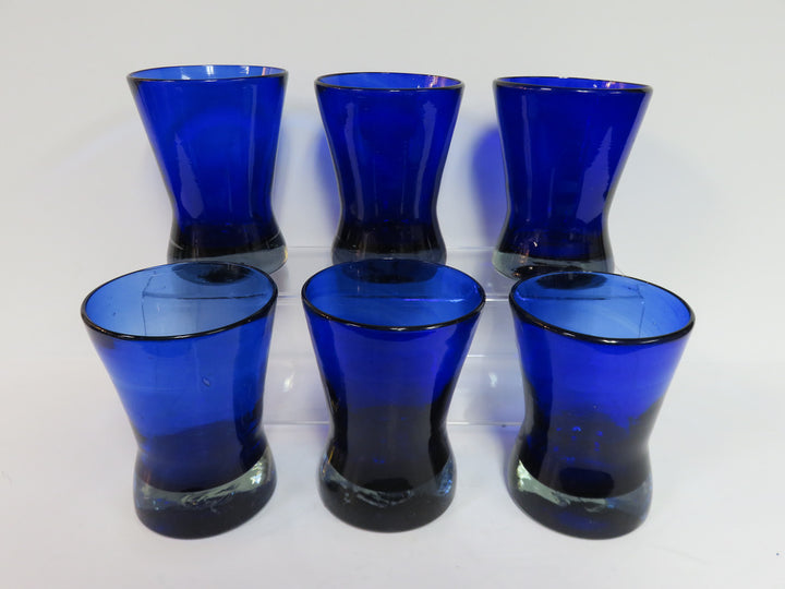 Hand Blown Cobalt Glasses