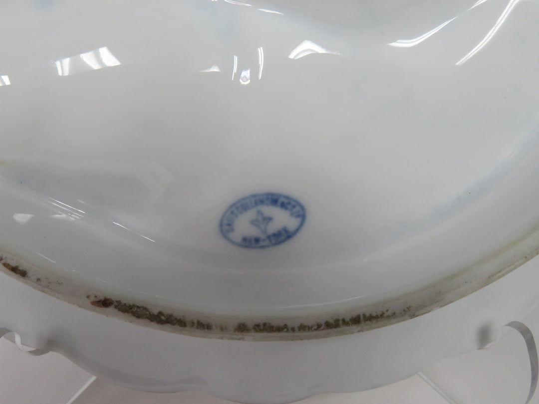 Antique Cobalt Oyster Plate