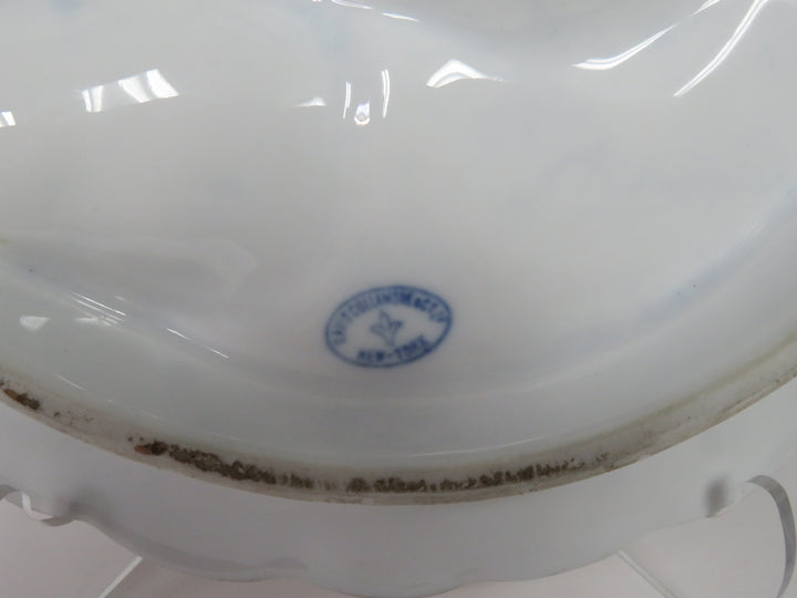 Antique Cobalt Oyster Plate