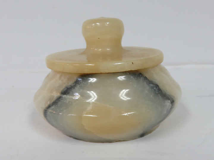 Alabaster Lidded Jar