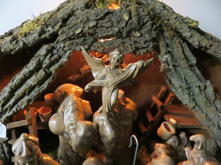 Ceramic Illuminated Nativity Set