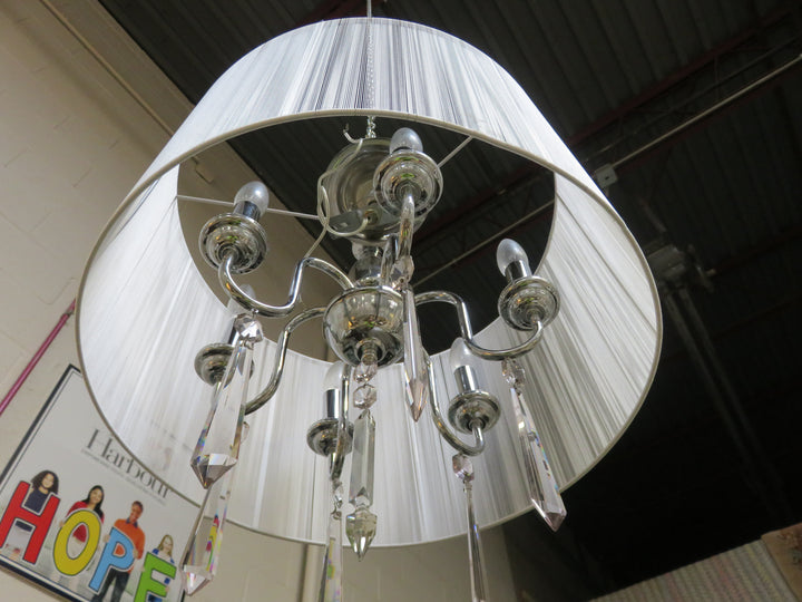 Drum Shade 6-Arm Chandelier