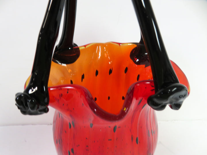Art Glass Purse Vase