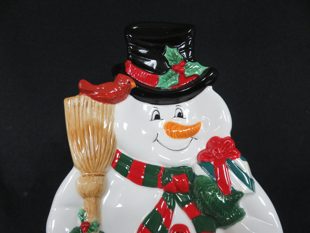 Fitz & Floyd Snowman Tray