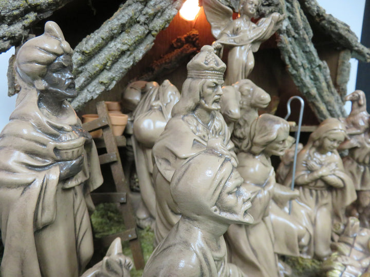 Ceramic Illuminated Nativity Set
