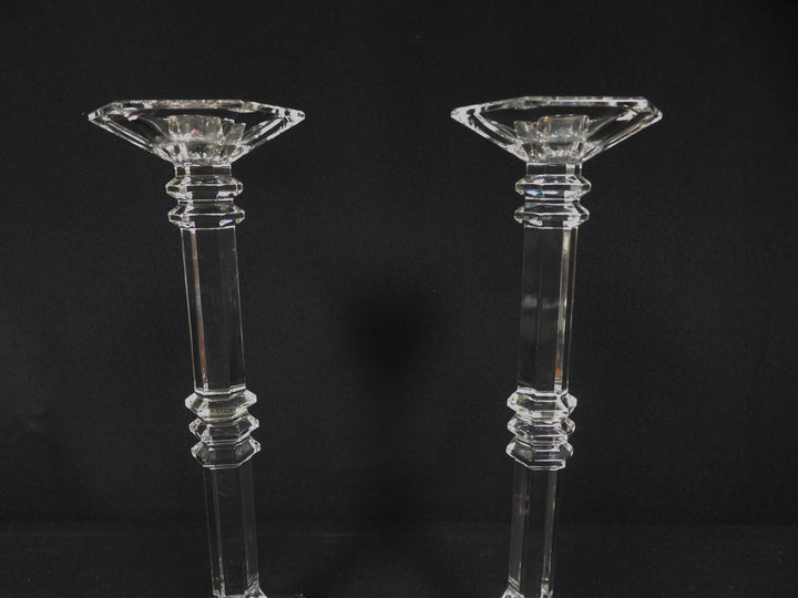 Pair Glass Candlesticks