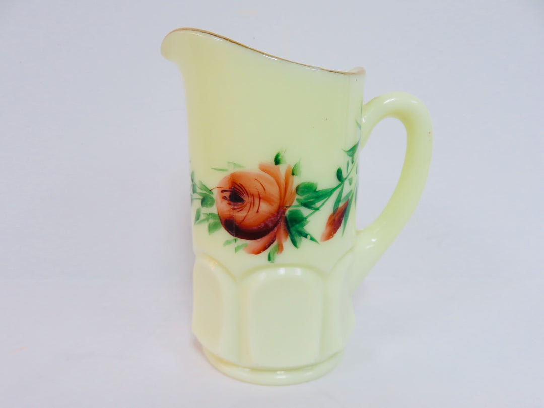Custard Uranium Glass Pitcher