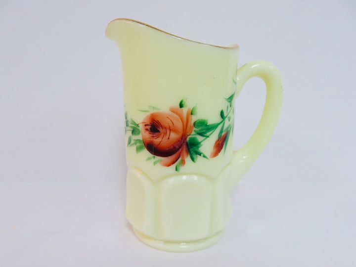 Custard Uranium Glass Pitcher