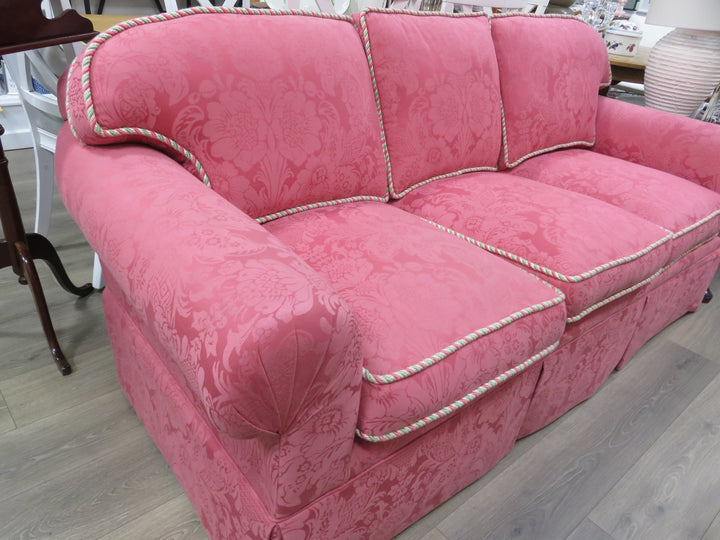 Pink Damask Sofa