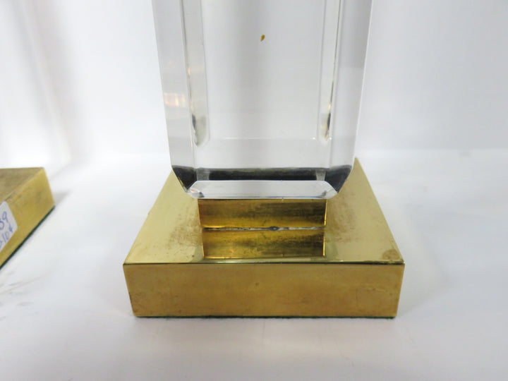 Tall Lucite Candlesticks