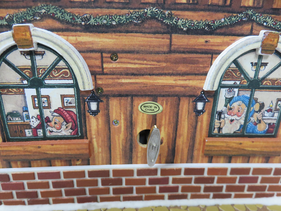 Santa's Workshop Hinged Music Box