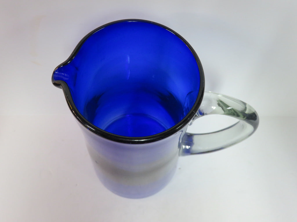 Cobalt Blue Glass Pitcher