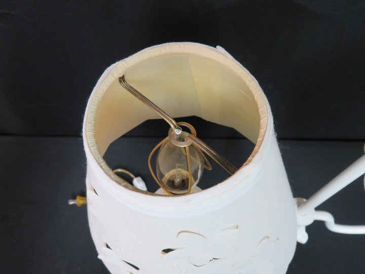 White Double Armed Table Lamp