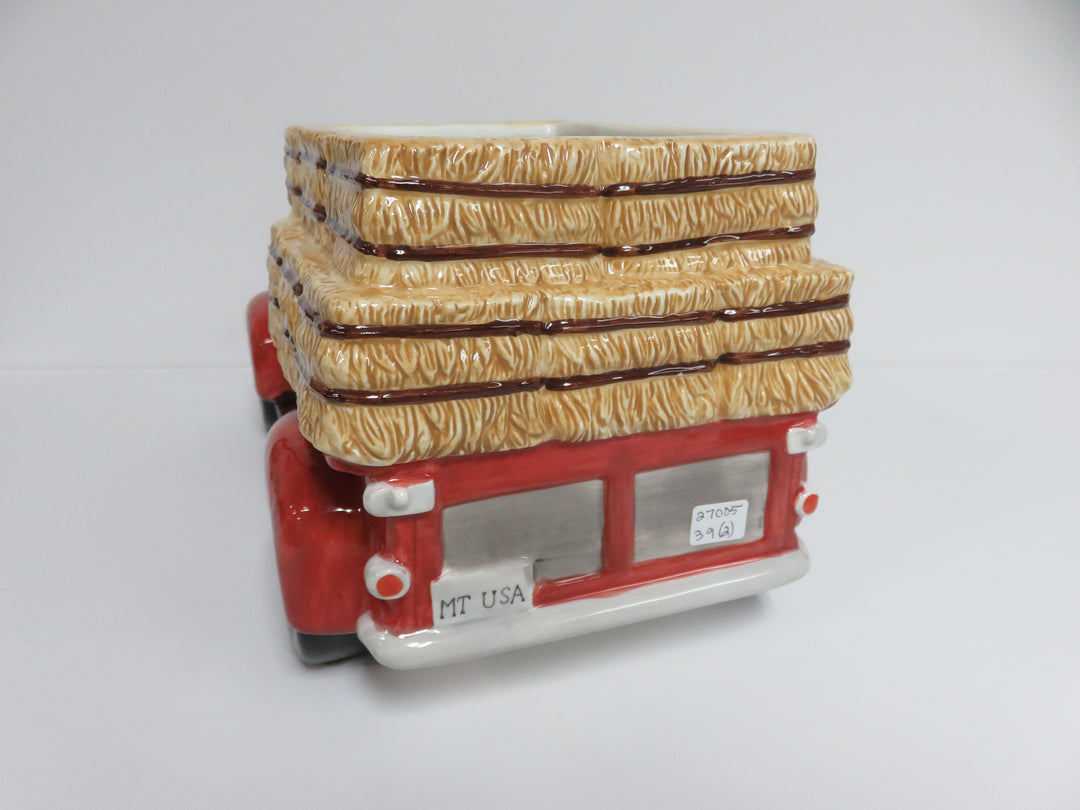 Red Pickup Truck Cookie Jar