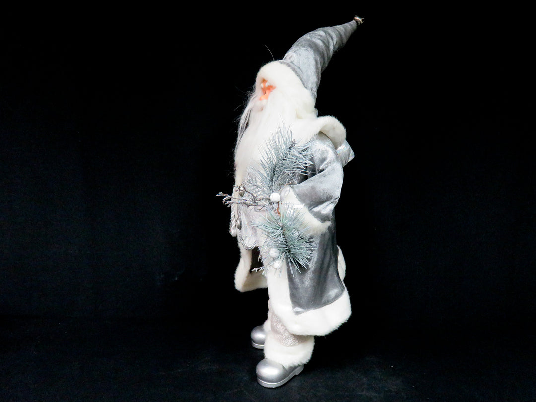 Standing Silver Santa