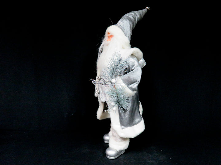 Standing Silver Santa