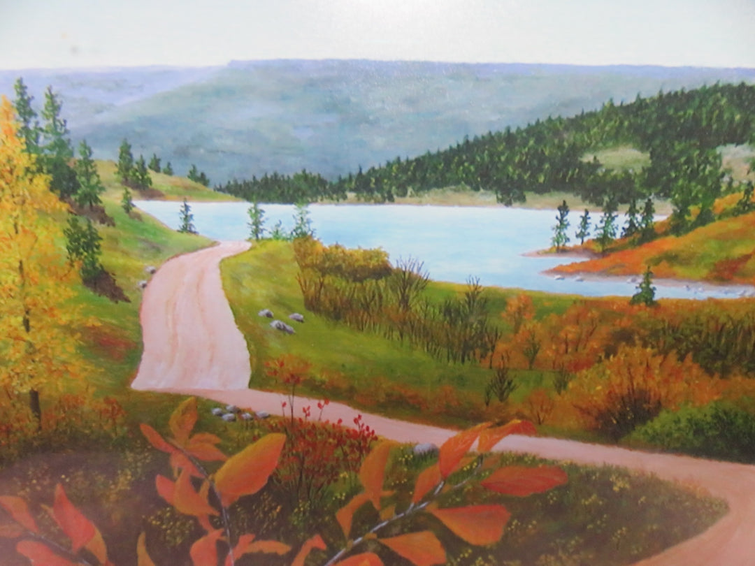 Vibrant Mountain Scene Print