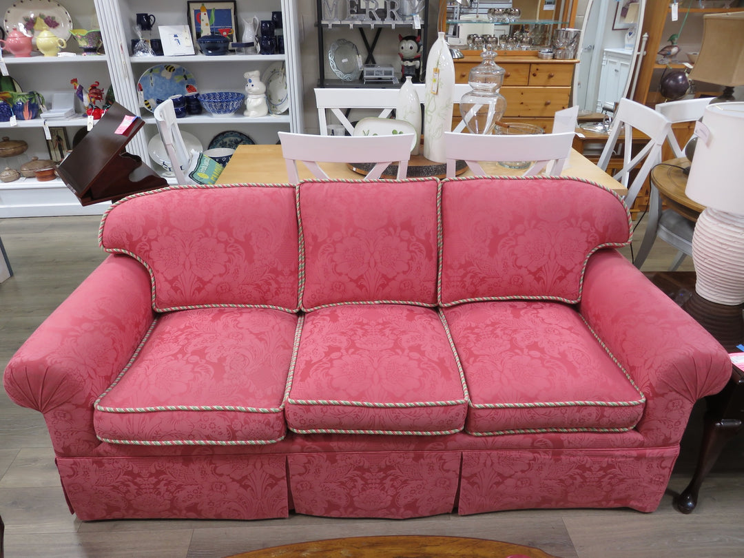 Pink Damask Sofa
