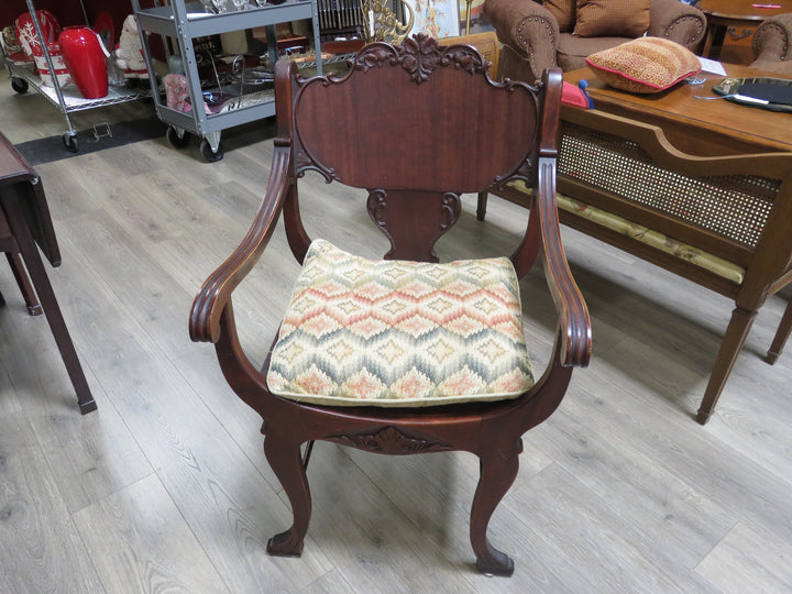 Antique Victorian "Throne" Chair