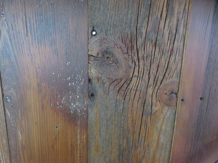 Artisan Crafted Rustic Plank-Back Bookcase