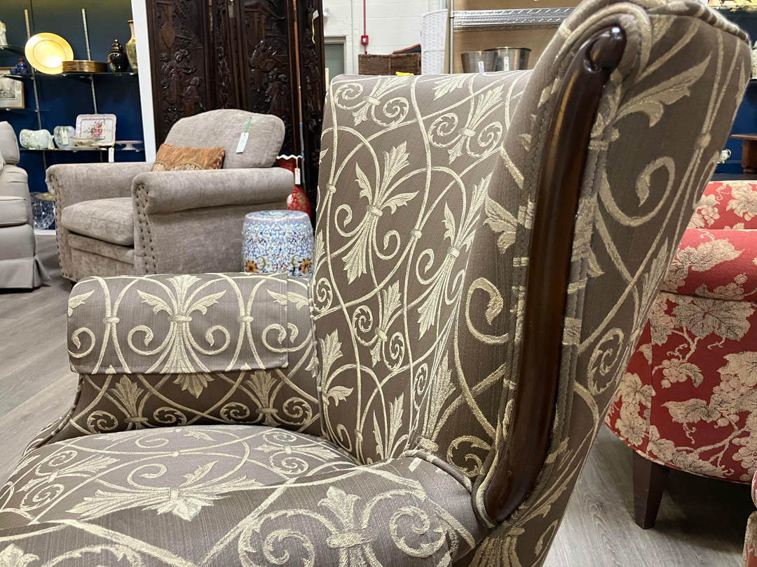 Upholstered Wingback Chair