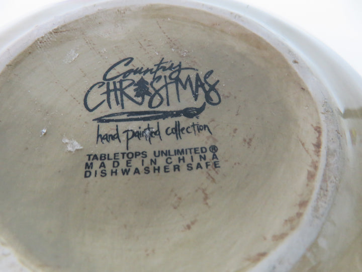 Hand Painted Christmas Bowl