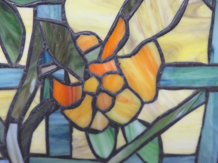 Slag Glass Hand Crafted Wall Hanging