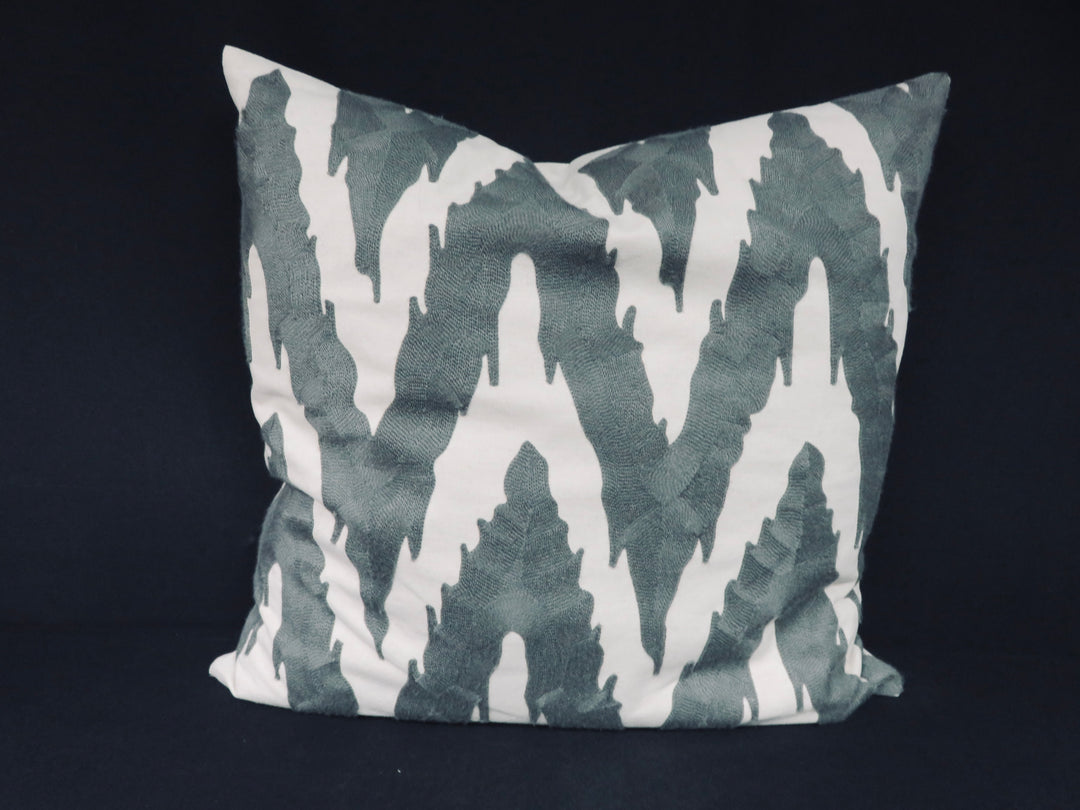 Bernhardt Gray & Cream Throw Pillow