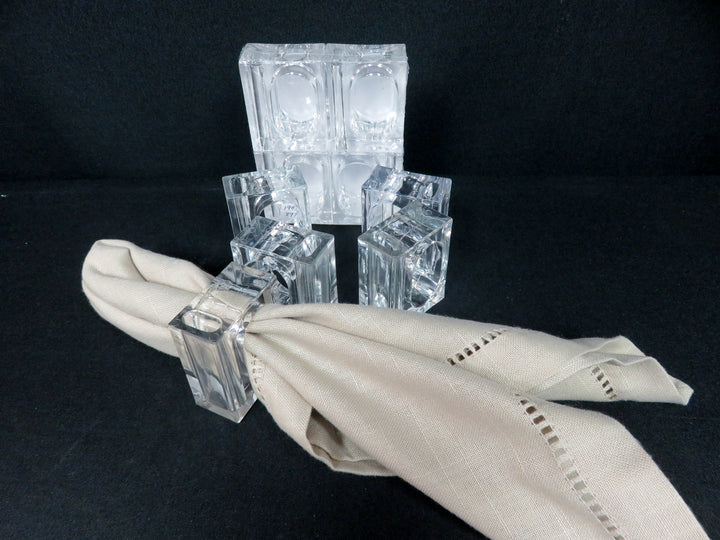 Acrylic Vase Napkin Rings
