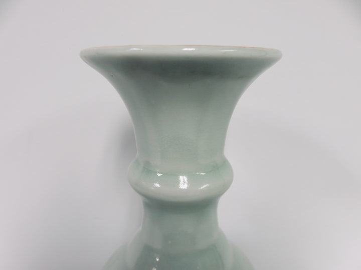 Embossed Celedon Vase
