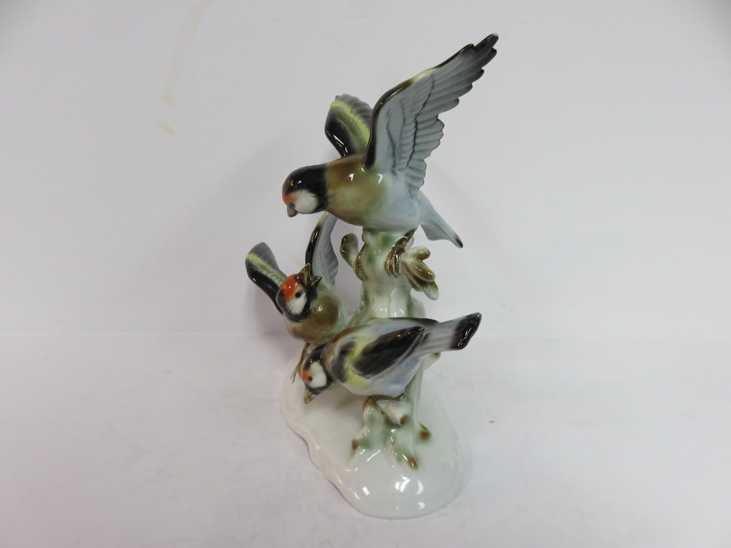 Gerold Porzellan Gold Finch Figurine