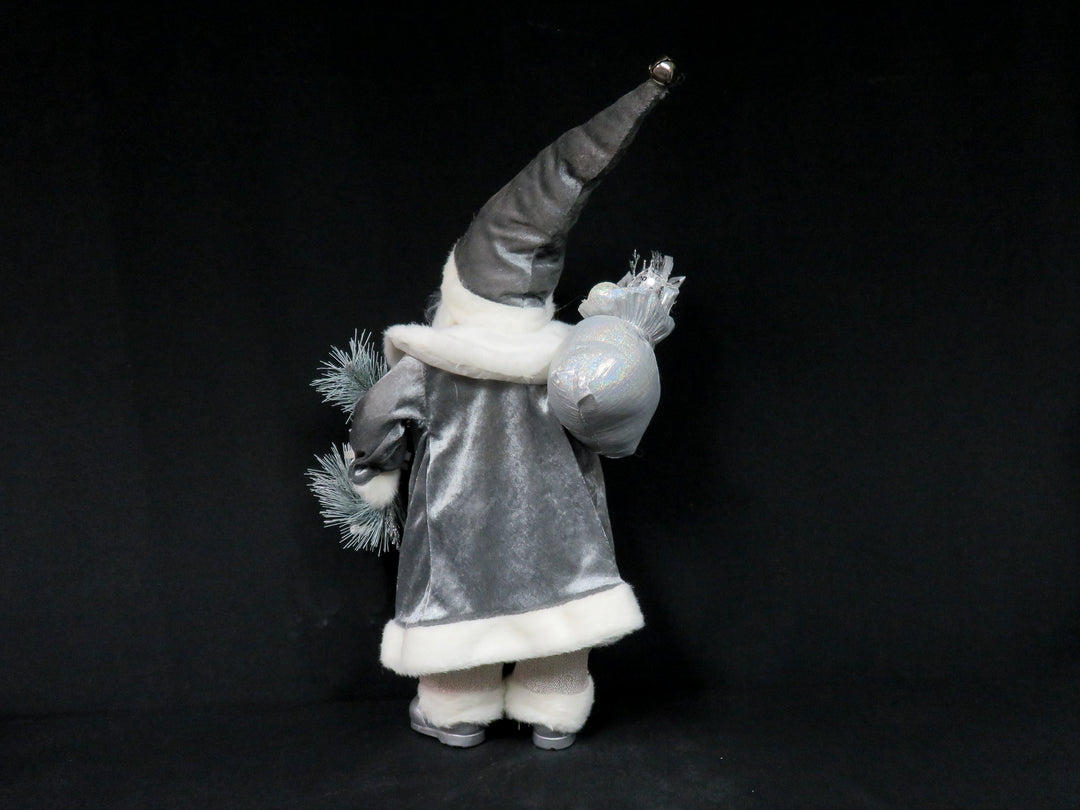 Standing Silver Santa