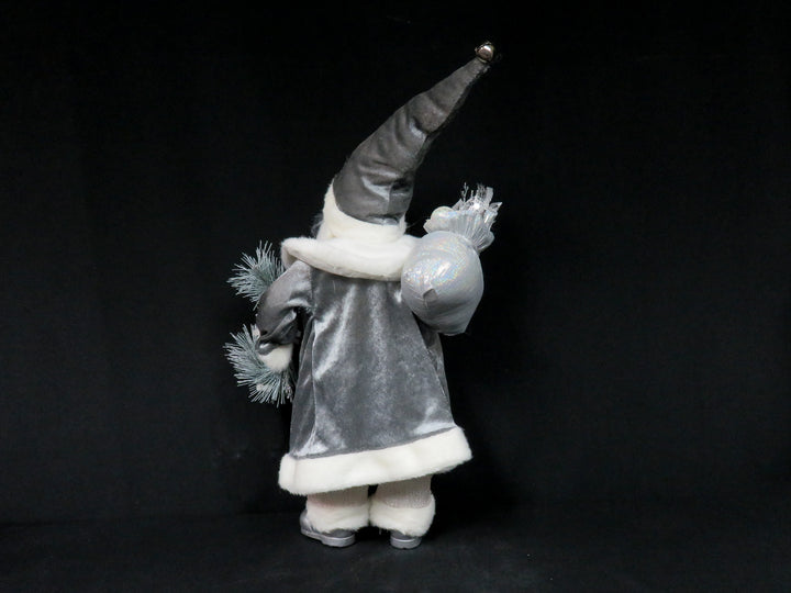 Standing Silver Santa
