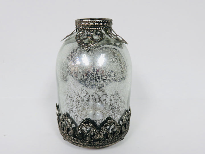 Ornate Mercury Glass Candleholders