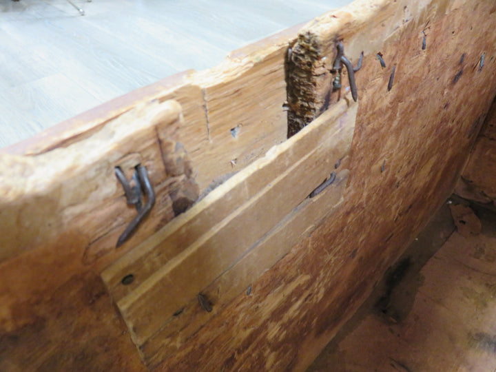 Antique Flat-Top Steamer Trunk