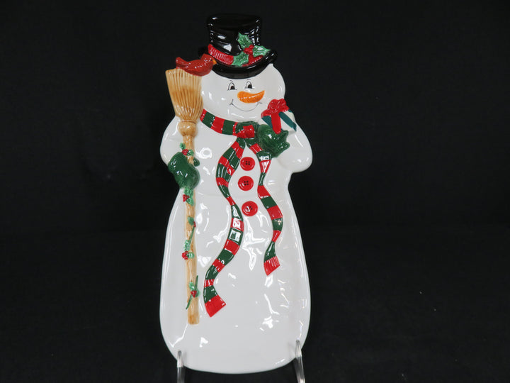 Fitz & Floyd Snowman Tray