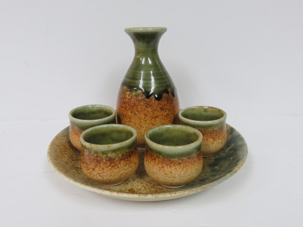 Drip Glaze Sake Set