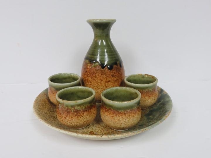 Drip Glaze Sake Set